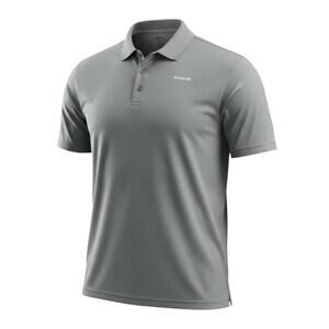Reebok Mens Performance Polo Shirt Gray Athletic Golf Casual XL